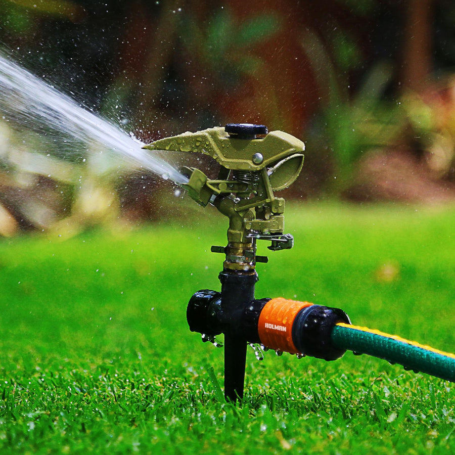 Holman 15mm Metal Impact Sprinkler Head - Adjustable Spray, 15mm BSP, 800kPa