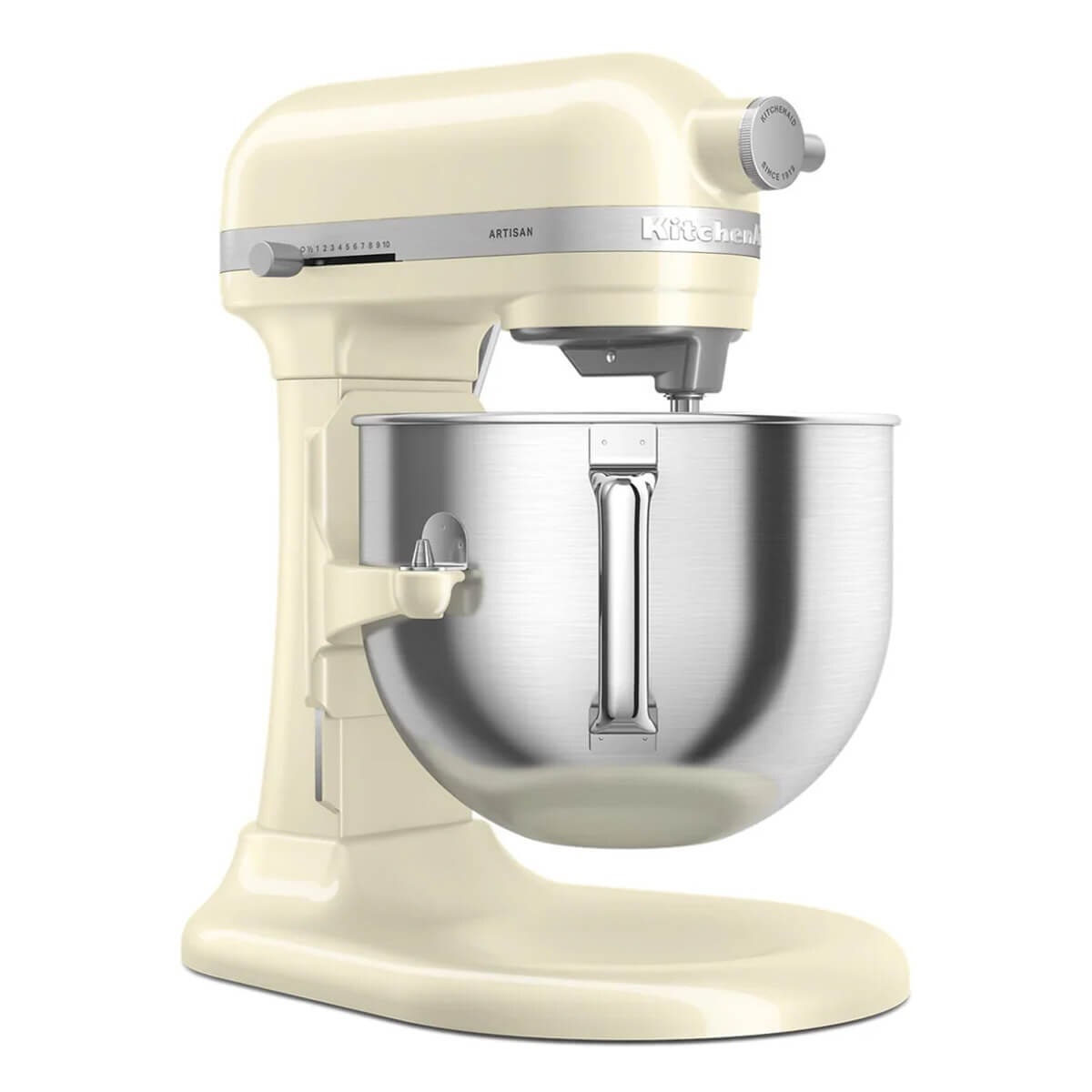 KitchenAid KSM70 Artisan stand mixer 6.6L - Almond Cream gloss, bowl-lift, 11 speeds - 5KSM70SHXAAC