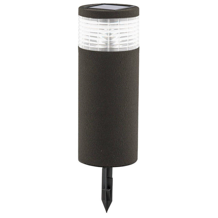 Arlec Solar Bollard Light - Grey Render Finish - 10 Lumens - Sandstone - SuperSaverAU - view 1
