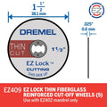 Dremel Cut Off Wheels - 38mm - Fibreglass - 5 Pack - Thin Cutting - SuperSaverAU - view 3