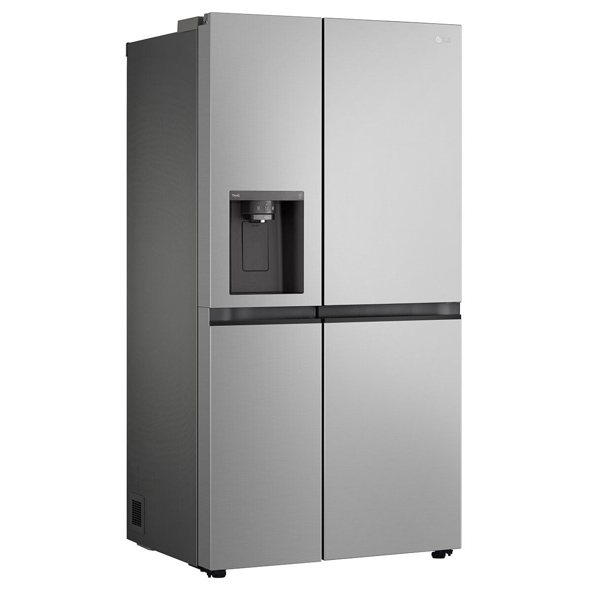 LG 635L Side by Side Fridge - Stainless Steel, Plumbed Ice and Water Dispenser, Surround Cooling - GS-L600PL