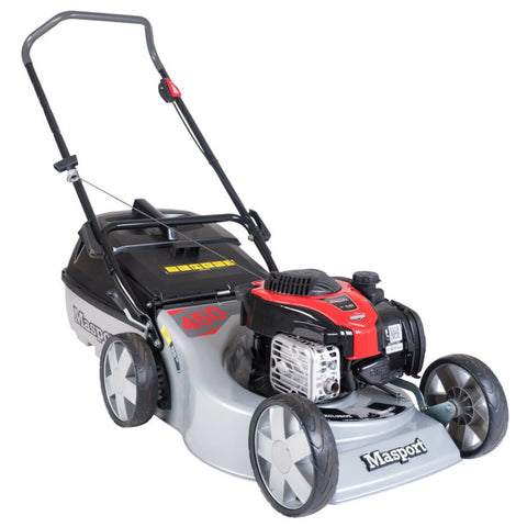 Masport 450 ST S18 460mm steel chassis lawn mower - Briggs & Stratton 140cc, cut, catch and mulch - 565831