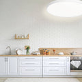 Brilliant 30cm Tri-Colour Dimmable LED Oyster Ceiling Light, 18W
