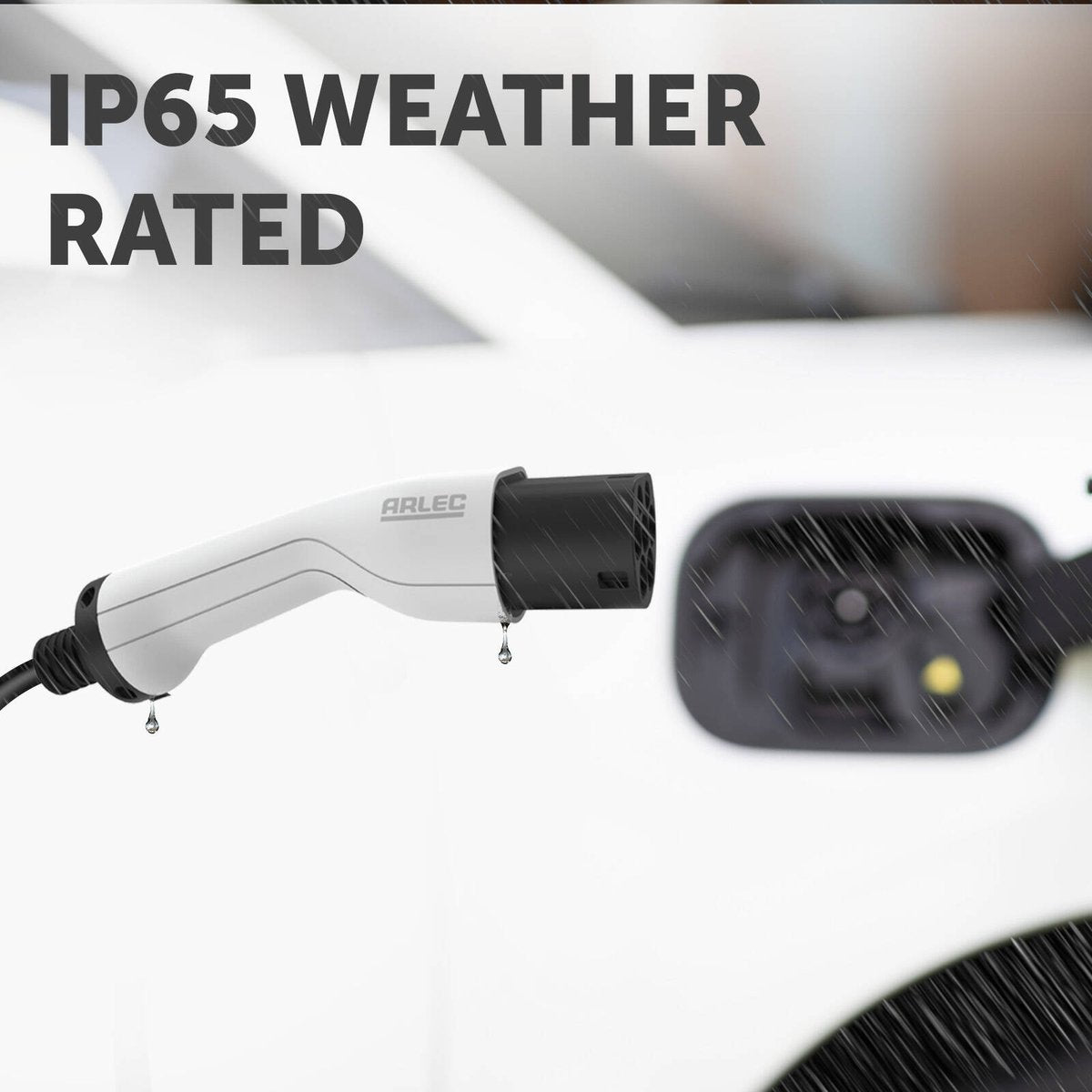 Arlec EV Charging Cable - 7m - IP65 - 11kW 16A - Type 2 Connector - Black/White - SuperSaverAU - view 3