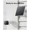 Eufy 3W Solar Panel for Eufy Security Cameras - White, Adjustable Mount, Long Cable - T8705C11