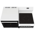 Westinghouse 110cm Elevated Electric Stove - 80L Fan Forced, Separate Grill, Left Hand Oven - WDE143WCB-L