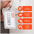 Taskmaster Clear Key Tags - 50 Pack - 56x29x6mm - Easy Labelling - SuperSaverAU - view 3