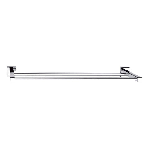 Mondella Chrome Double Towel Rail 620mm Metal Stylish Design - SuperSaverAU - view 1