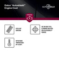 Dulux Autoshield 340g Satin Black Engine Coat Spray Paint, Heat-Resistant Satin Black Finish