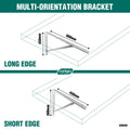 Carinya 600 x 450mm Galvanised Heavy Duty Straight Stay Bracket, 150kg Capacity
