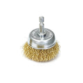 Craftright 5 Piece Wire Brush Set, Brass & Steel, Cup & Wheel Brushes