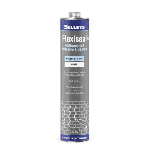 Selleys Flexiseal FC Polyurethane Sealant Adhesive 310ml White - SuperSaverAU - view 1