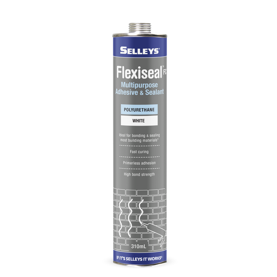 Selleys Flexiseal FC Polyurethane Sealant Adhesive 310ml White - SuperSaverAU - view 1