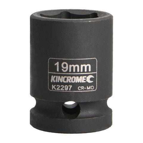 Kincrome 19mm Impact Socket - 1/2 Inch - Cr-Mo Steel - Durable Design - SuperSaverAU - view 1
