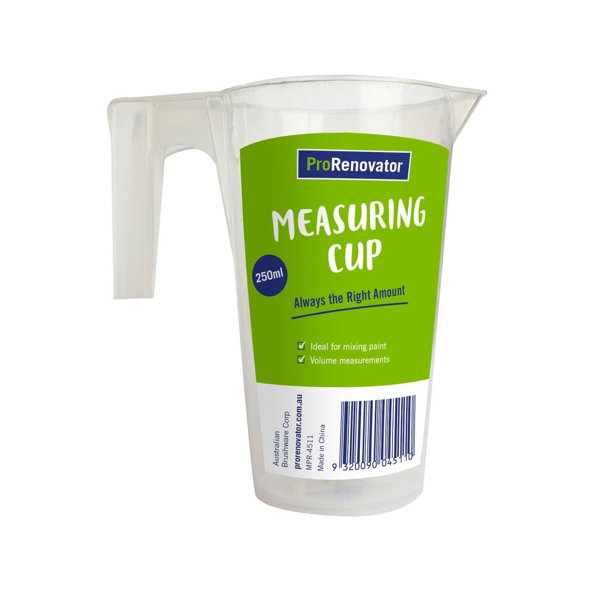 Pro Renovator Measuring Cup - 250ml - Plastic - Easy Pouring - SuperSaverAU - view 1