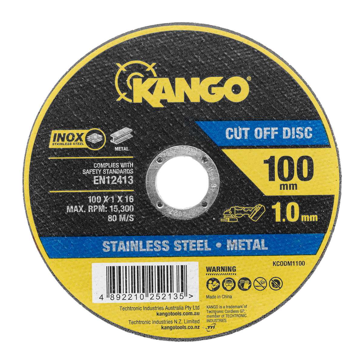 Kango Metal Cut Off Discs - 100mm - 12 Pack - Inox-Free - Durable - SuperSaverAU - view 5