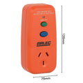 Arlec Single Outlet Safety Switch - 10A RCD Protected Plug-In Adaptor, Orange PB91