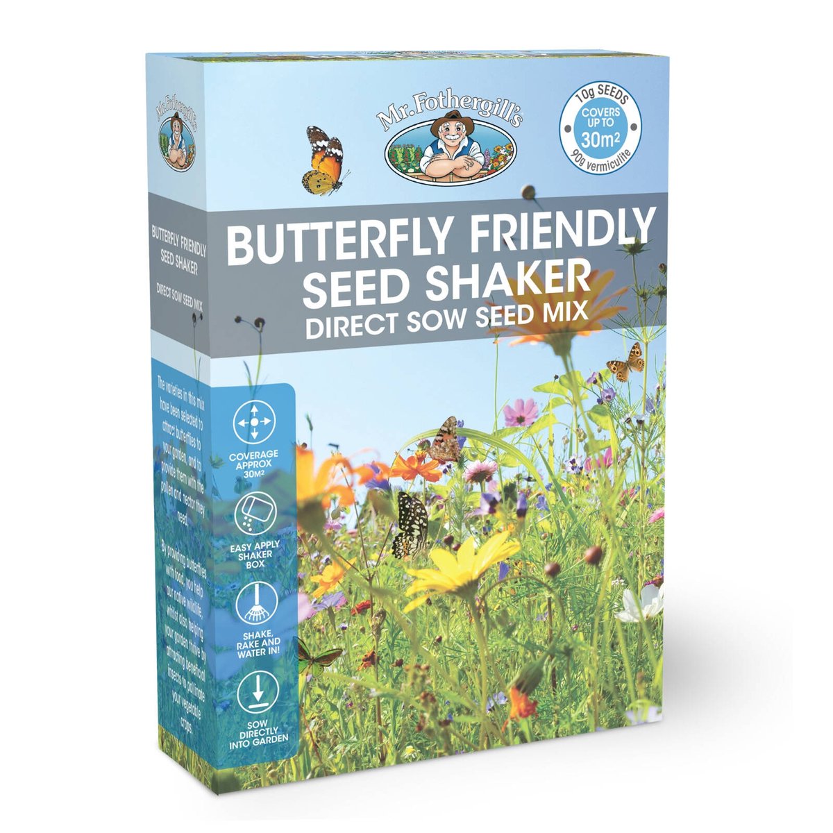 Mr Fothergill Butterfly Friendly Flower Mix - 100g - Seed - Attracts Butterflies - SuperSaverAU - view 1