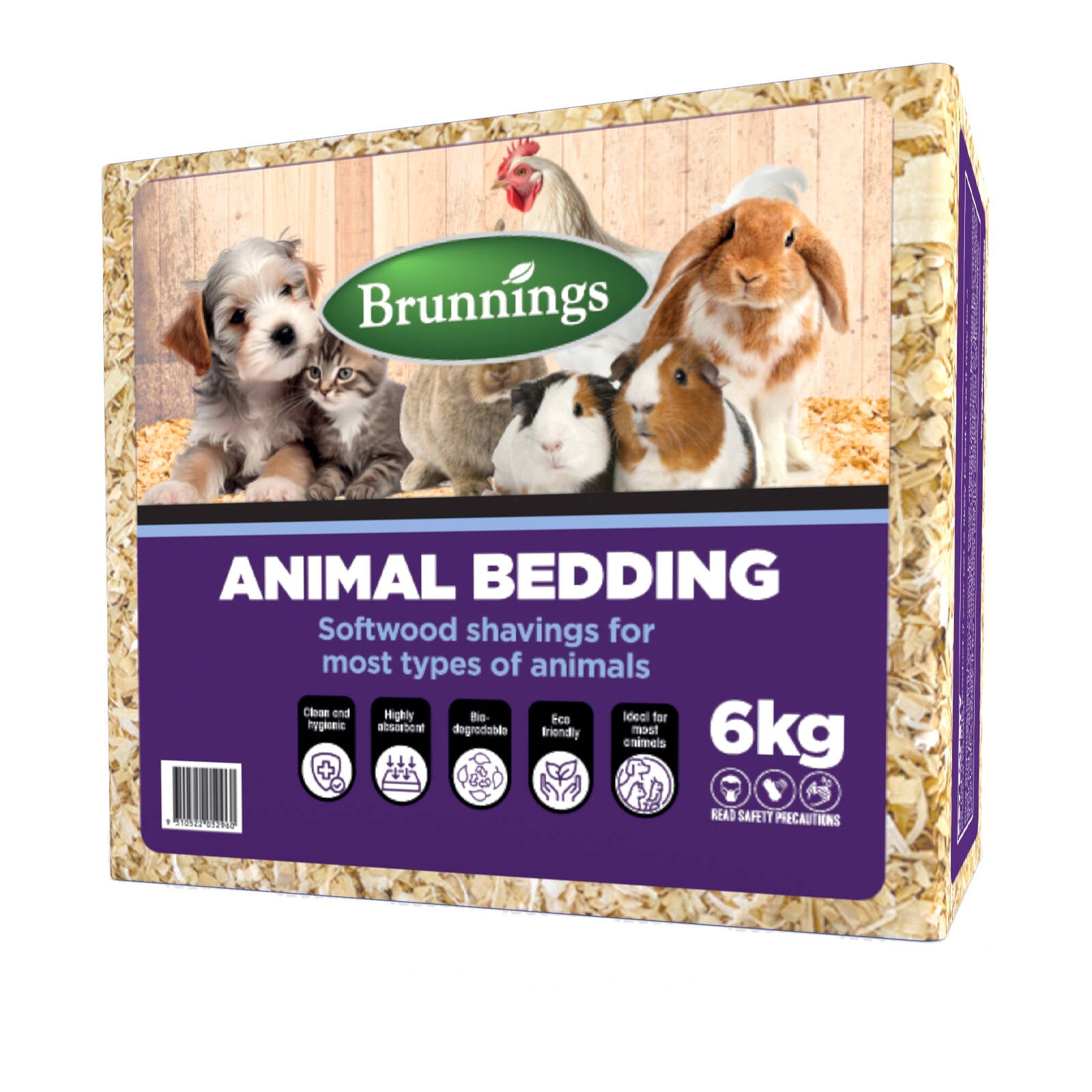 Brunnings 6kg Pine Softwood Shavings Animal Bedding