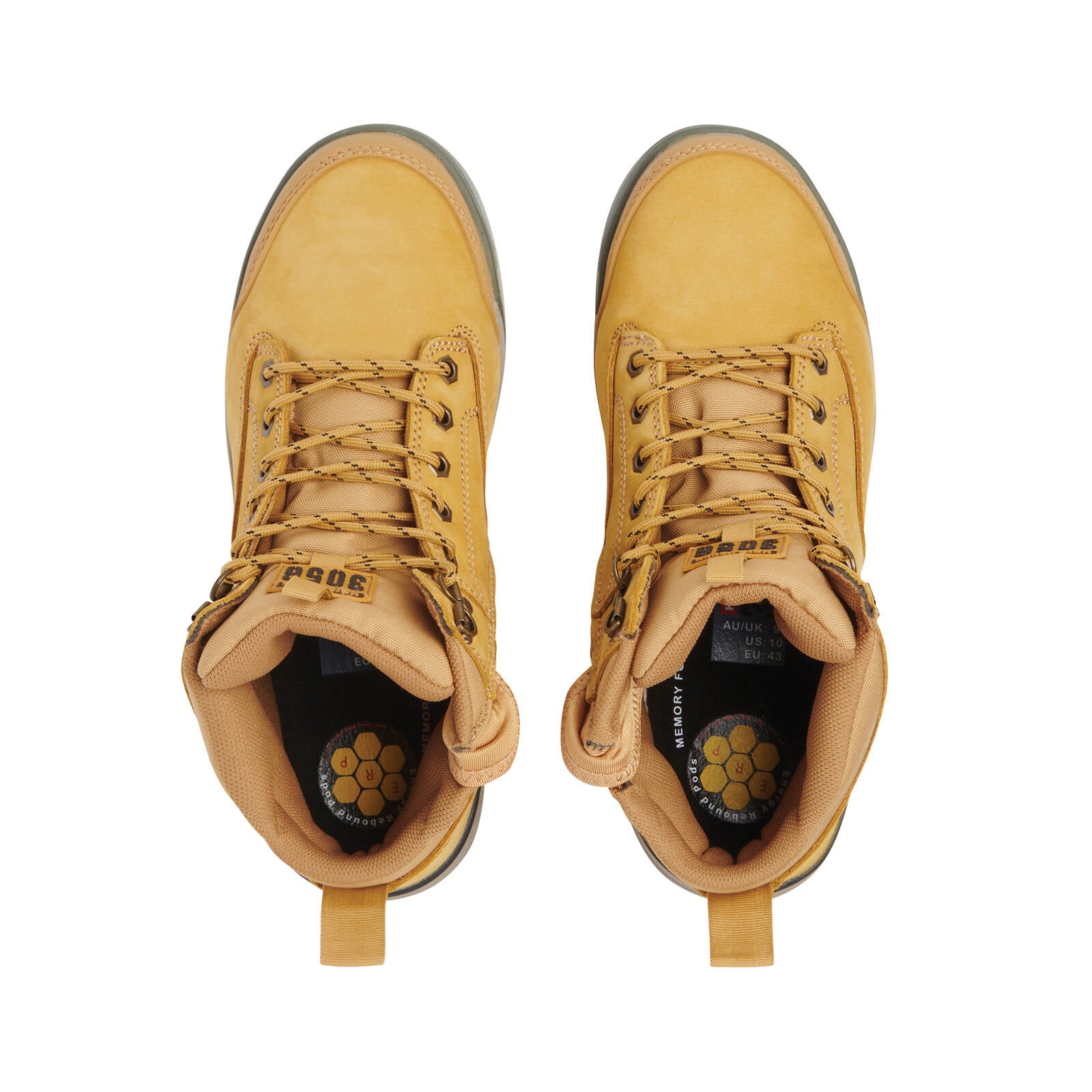 Hard Yakka Size 8 Wheat Leather Steel Cap Safety Boot