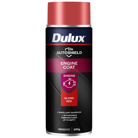 Dulux Autoshield Spray Paint 340g Red Engine Coat - 0.34L - Excellent Adhesion - SuperSaverAU - view 1