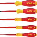 Wiha 5 Piece Insulated VDE Screwdriver Set - Red/Yellow - Ergonomic Design - SuperSaverAU - view 1