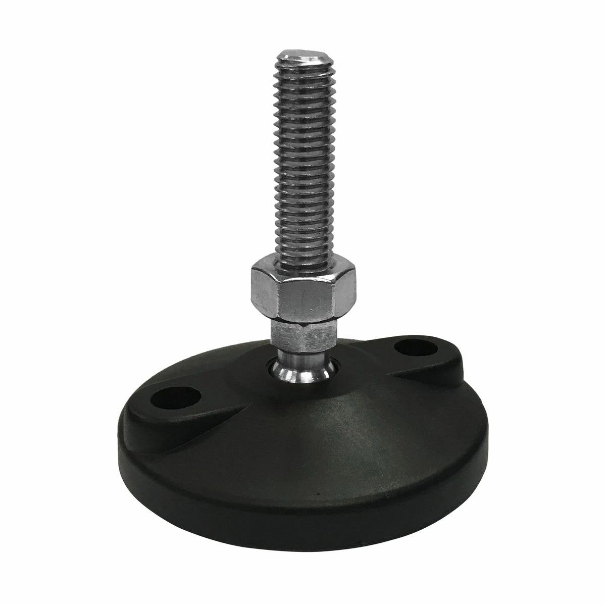 Easyroll 80mm Round Adjustable Foot - Nylon Rubber - Vibration Absorption - SuperSaverAU - view 1