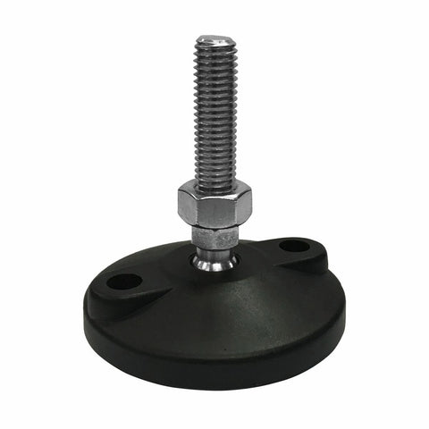 Easyroll 80mm Round Adjustable Foot - Nylon Rubber - Vibration Absorption - SuperSaverAU - view 1