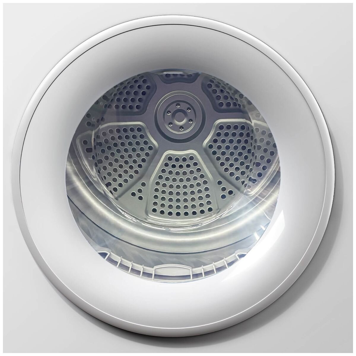 Mykin 8kg Vented Dryer - 12 Drying Programs, Reverse Tumble, Wall Mountable, White - MVD28W
