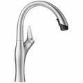 Blanco Artona High Arc Pull-Down Spray Mixer Tap - Dual Spray - Brushed Chrome - 6 Star WELS - ARTONASBR