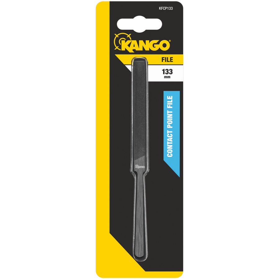 Kango 133mm Contact Point File - Tempered Carbon Steel - Black - Precision Cleaning Tool - SuperSaverAU - view 1