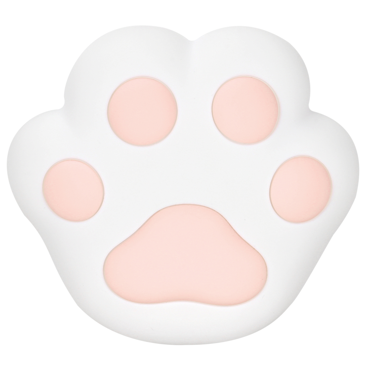 Arlec Pink Rechargeable Cat Paw Nightlight - 135mm x 143mm - Soft Silicone