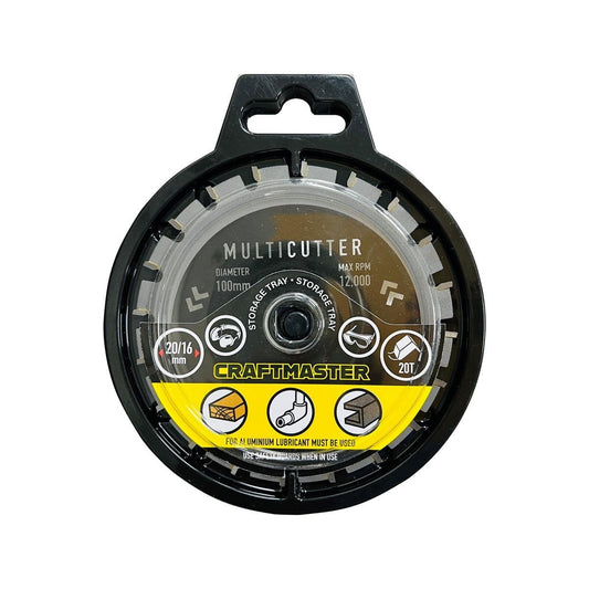 Craftmaster 100mm Multicutter Blade - Tungsten Carbide Tipped - 20 Teeth