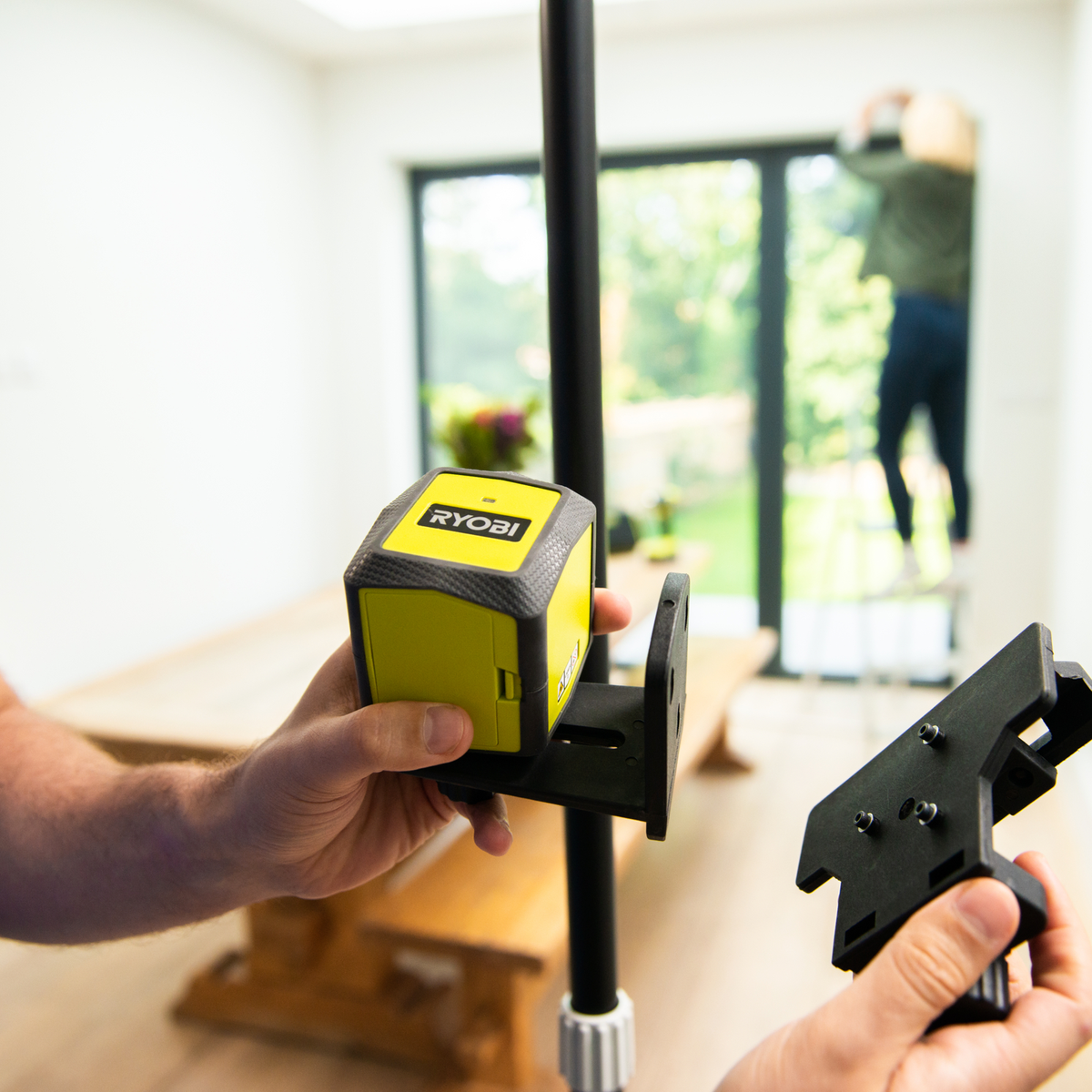 Ryobi 10m Red Cross Line Laser - Self-Levelling - Accurate Alignment - SuperSaverAU - view 4