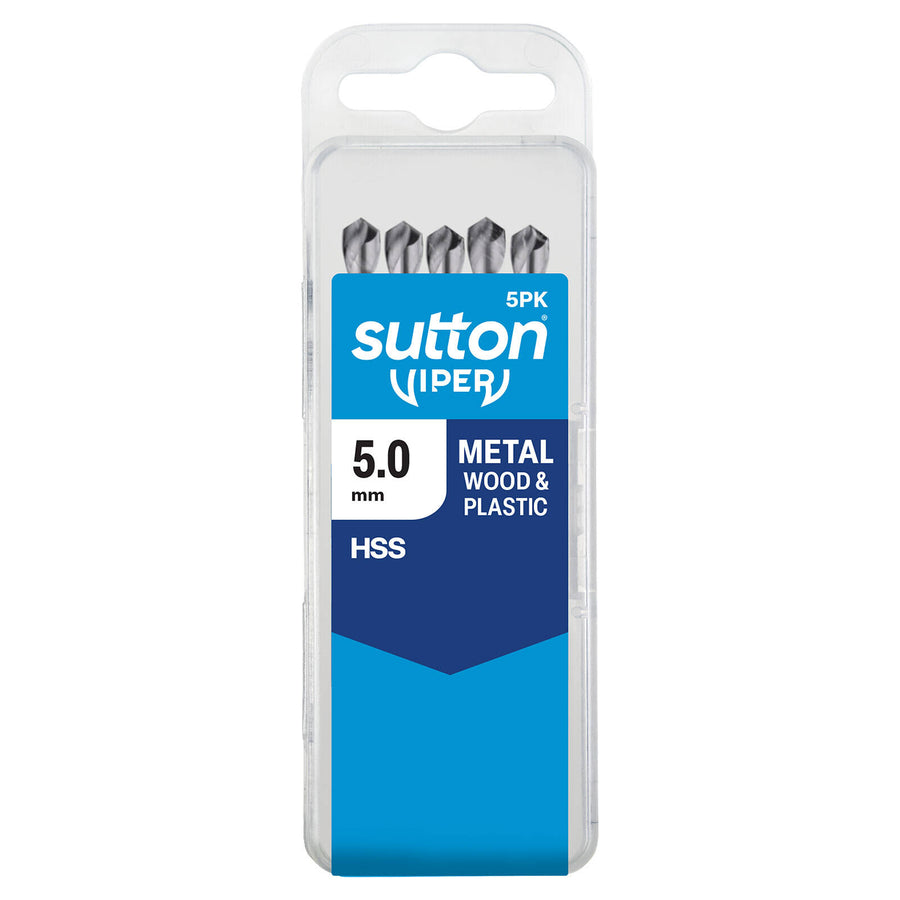 Sutton Tools Viper Metric Drill Bit 5.00mm - 5 Pack