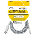 Antsig 2m Braided Lightning to USB-A Cable