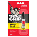 Selleys Tarzan's Grip Super Glue 3mL Clear Multi-Purpose Adhesive