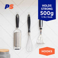 Permastik Small Clear Kitchen Hooks 30 Pack - 25mm x 40mm - Holds 500g - SuperSaverAU - view 2