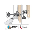 Adoored Gun Metal Grey Trumpet Door Stop - 42mm x 68mm - Shock Absorbing - SuperSaverAU - view 2