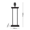 Verve Design Vera Metal Lamp Base - 180mm x 500mm - Polished Metallic Finish - SuperSaverAU - view 4