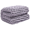 Onkaparinga 6kg Knitted Weighted Blanket - Grey, Glass Beads & Polyester Fibre - SuperSaverAU - view 2