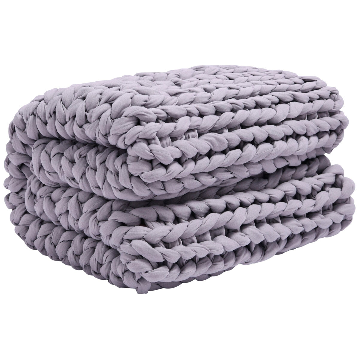 Onkaparinga 6kg Knitted Weighted Blanket - Grey, Glass Beads & Polyester Fibre