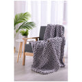 Onkaparinga 6kg Knitted Weighted Blanket - Grey, Glass Beads & Polyester Fibre - SuperSaverAU - view 4