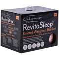Onkaparinga Knitted Weighted Blanket 6kg - Peach, Glass Beads, Relaxation - SuperSaverAU - view 5