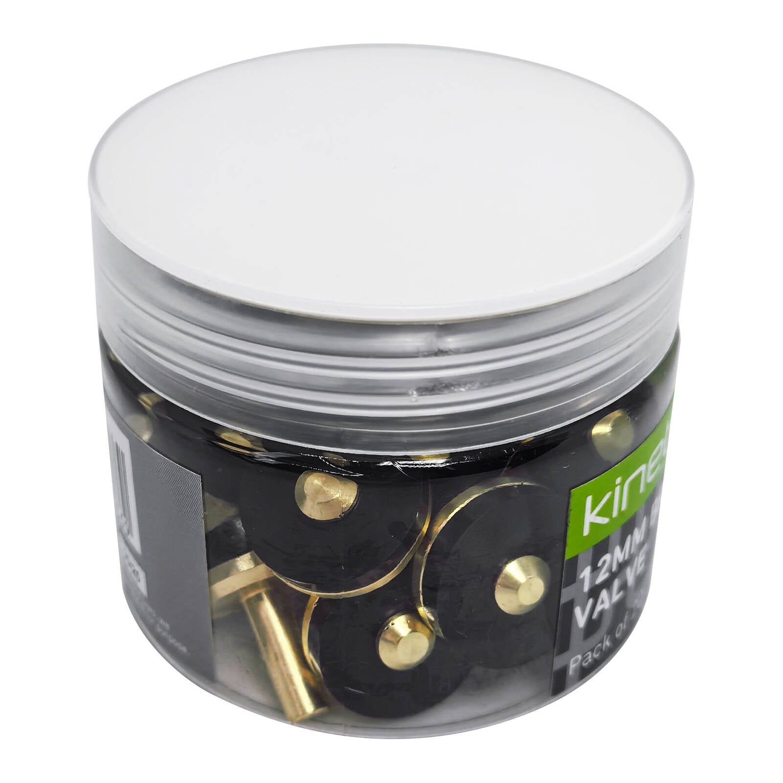 Kinetic 12mm Brass Tap Valve 20 Pack for Hot and Cold Water