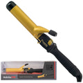 BaBylissPRO 32mm ceramic curling iron - black and gold, heat selection dial, safety cool tip - 900780