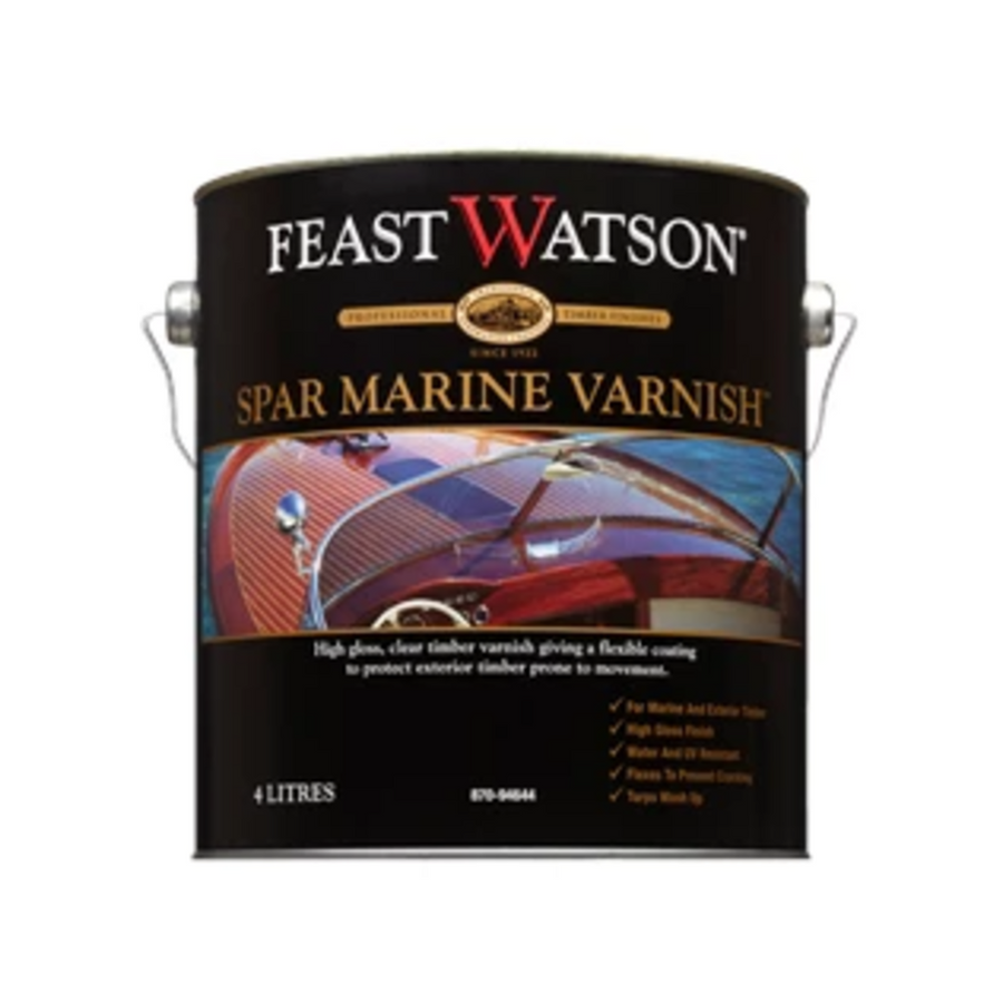 Feast Watson Spar Marine Varnish 4L Oil Based UV Resistant High Gloss - SuperSaverAU - view 1