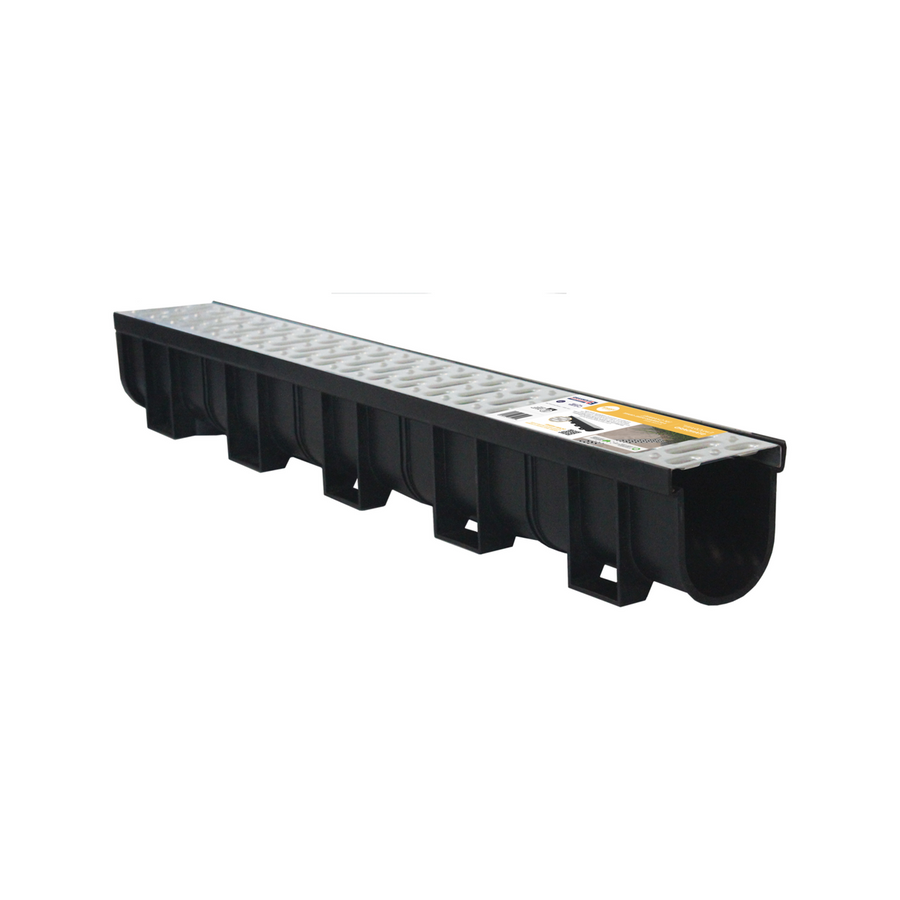 Everhard 1m Easydrain Stainless Steel Grate - 100mm Channel - Durable - SuperSaverAU - view 1