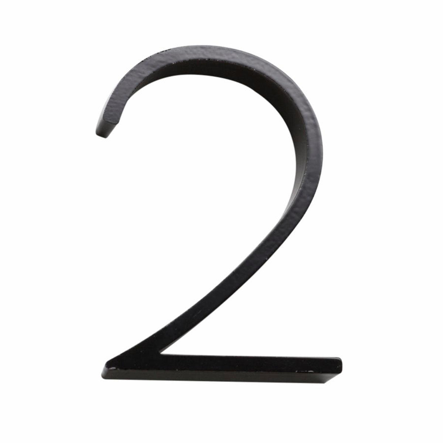Sandleford 120mm House Number 2 - Slimline Black Steel - SuperSaverAU - view 1