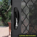 Rolltrak Sliding Screen Door Lock - 50mm x 200mm - Alloy - Black Finish - SuperSaverAU - view 3